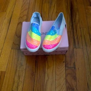 Glitter slide on shoes